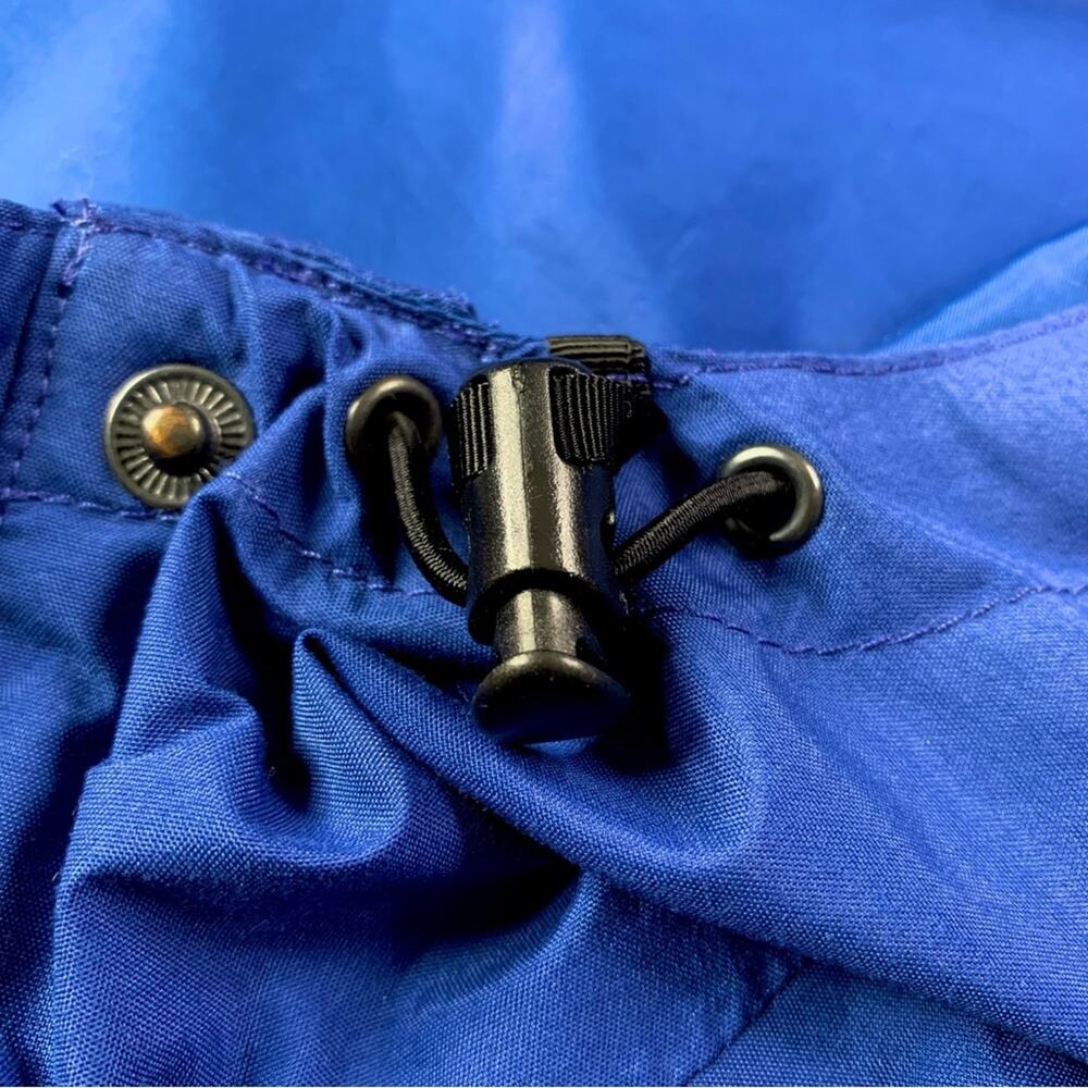 Cabela's Gore Tex Rain Jacket L Blue Waterproof Hooded Granola Gorpcore Shell - Picture 7 of 14